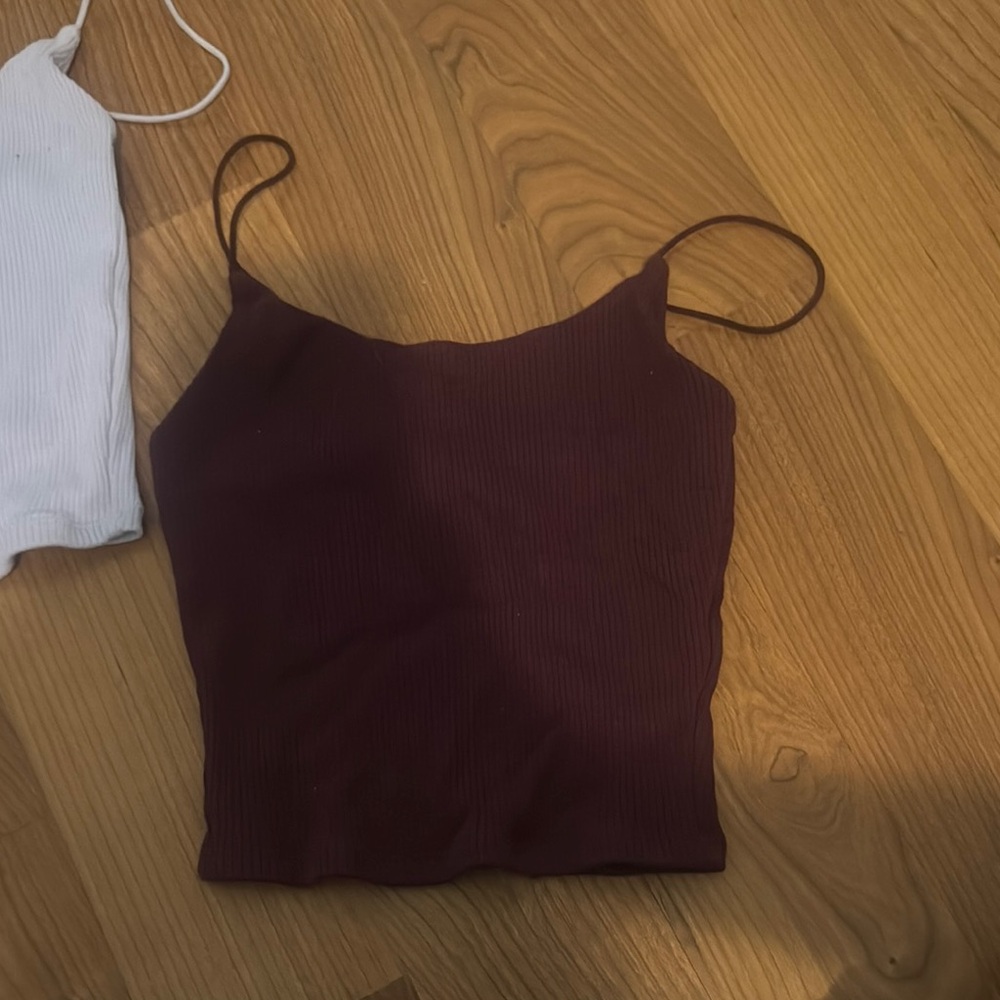Women's Burgundy Spaghetti Strap Top